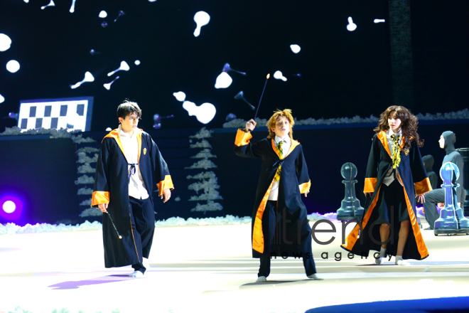 Amazing New Year show at National Gymnastics Arena in Baku.Azerbaijan Baku 24 december 2019
