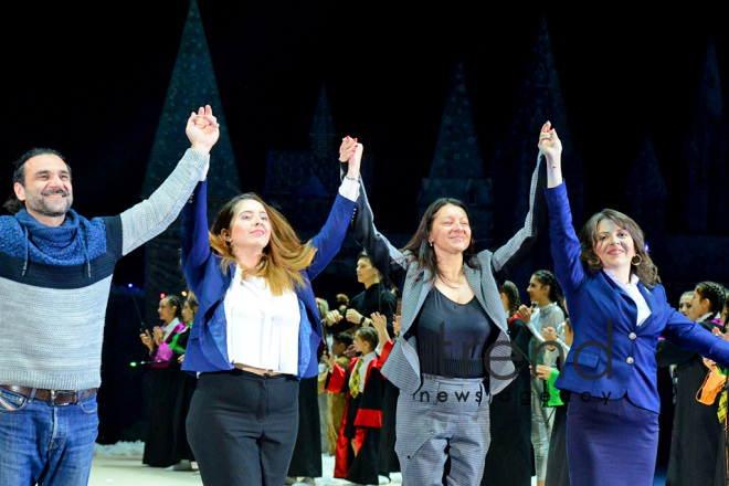 Amazing New Year show at National Gymnastics Arena in Baku.Azerbaijan Baku 24 december 2019
