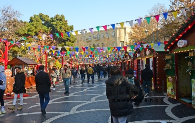 Bakı Yeni il ərəfəsində  Azərbaycan. Bakı 26 dekabr 2019