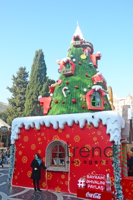 Bakı Yeni il ərəfəsində  Azərbaycan. Bakı 26 dekabr 2019