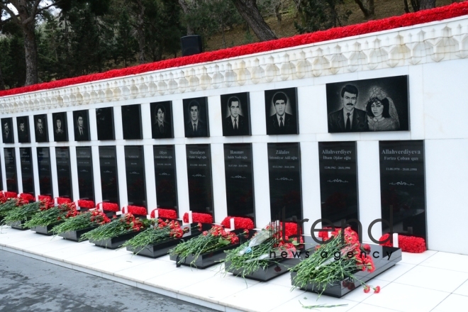 Azerbaijan commemorates 30th anniversary of January 20 tragedy  Azerbaijan Baku january 20 2020 