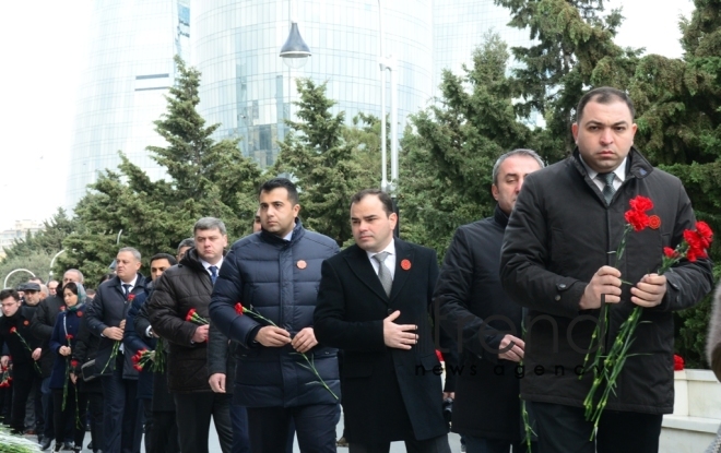 Azerbaijan commemorates 30th anniversary of January 20 tragedy  Azerbaijan Baku january 20 2020 