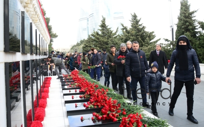 Azerbaijan commemorates 30th anniversary of January 20 tragedy  Azerbaijan Baku january 20 2020 