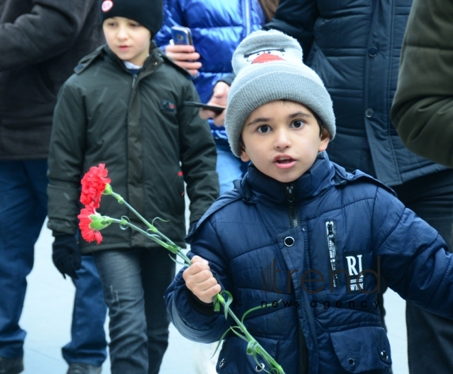 Azerbaijan commemorates 30th anniversary of January 20 tragedy  Azerbaijan Baku january 20 2020 