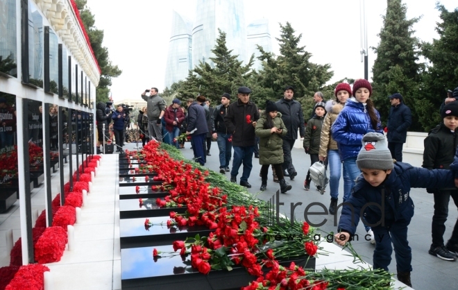 Azerbaijan commemorates 30th anniversary of January 20 tragedy  Azerbaijan Baku january 20 2020 