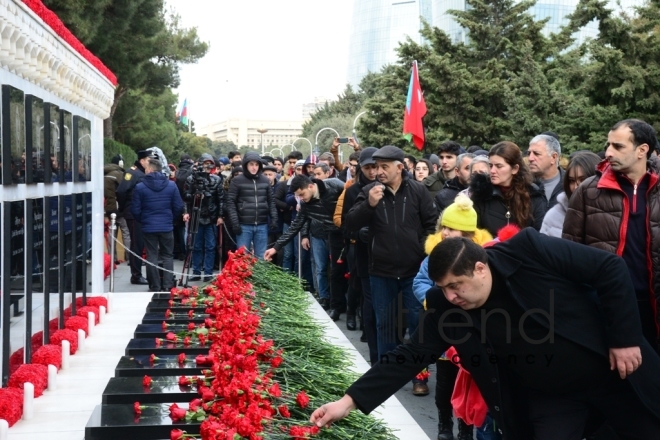 Azerbaijan commemorates 30th anniversary of January 20 tragedy  Azerbaijan Baku january 20 2020 