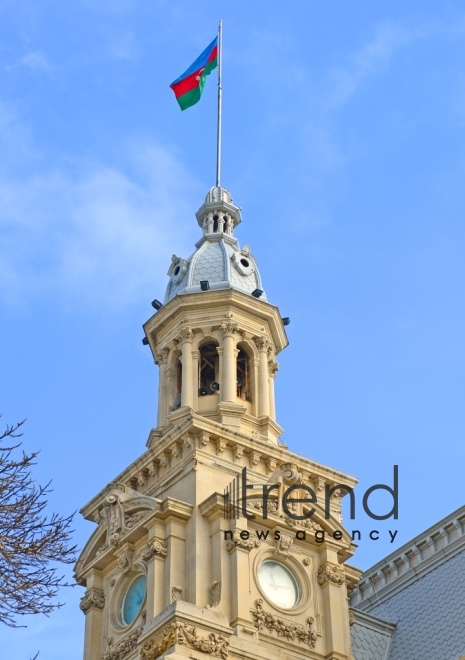 Baku City Executive Power building Azerbaijan Baku Yanuary 28  2020
