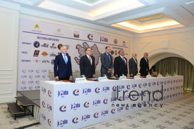 Мероприятие, посвященное созданию азербайджанской лиги баскетбола Jr.NBA Азербайджан Баку 29 января 2020
