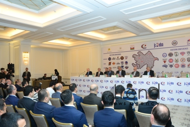 Мероприятие, посвященное созданию азербайджанской лиги баскетбола Jr.NBA Азербайджан Баку 29 января 2020
