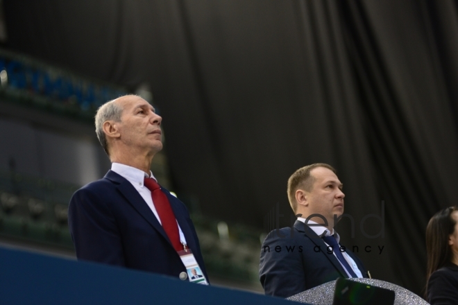 FIG World Cup in Trampoline Gymnastics Tumbling kicks off in Baku.Azerbaijan Baku 15  February 2020
