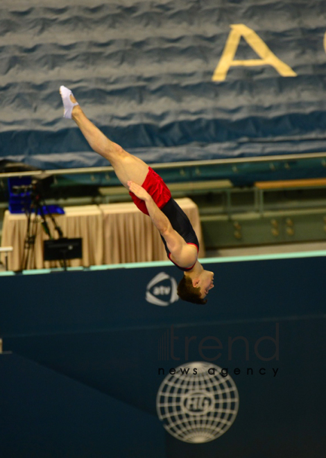 FIG World Cup in Trampoline Gymnastics Tumbling kicks off in Baku.Azerbaijan Baku 15  February 2020
