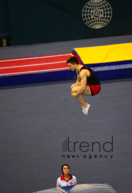 FIG World Cup in Trampoline Gymnastics Tumbling kicks off in Baku.Azerbaijan Baku 15  February 2020
