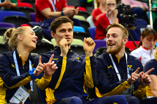 FIG World Cup in Trampoline Gymnastics Tumbling kicks off in Baku.Azerbaijan Baku 15  February 2020
