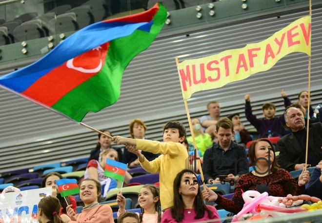 Bakıda batut gimnastikası və tamblinq üzrə Dünya Kubokunda yarışların ikinci günü başlayıb Azərbaycan Bakı 16 fevral 2020