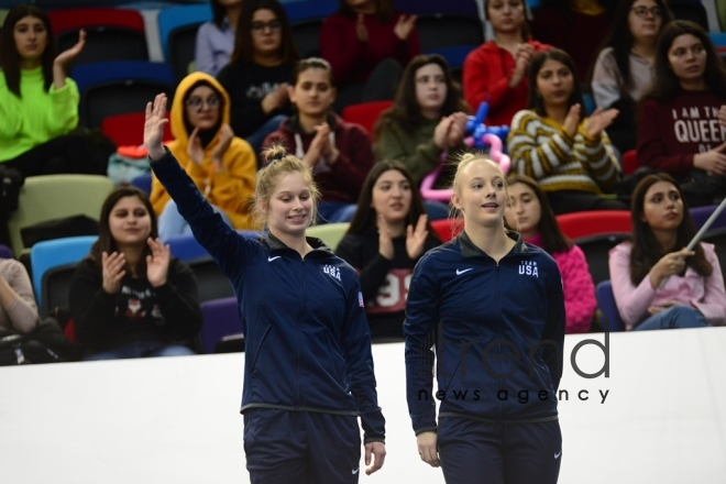 Bakıda batut gimnastikası və tamblinq üzrə Dünya Kubokunda yarışların ikinci günü başlayıb Azərbaycan Bakı 16 fevral 2020