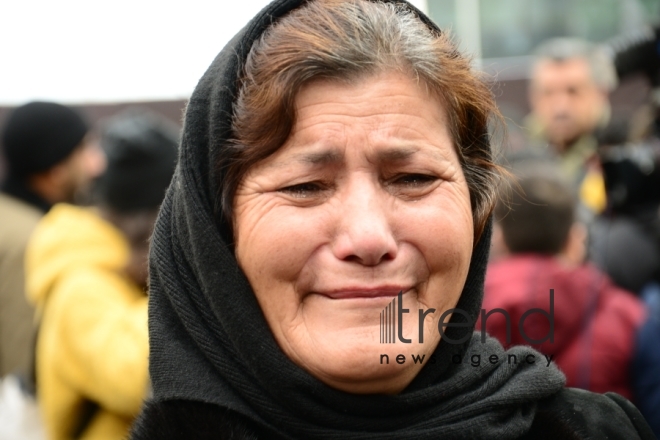 Azerbaijani public commemorates Khojaly genocide victims.Azerbaijan Baku 26 February 2020
