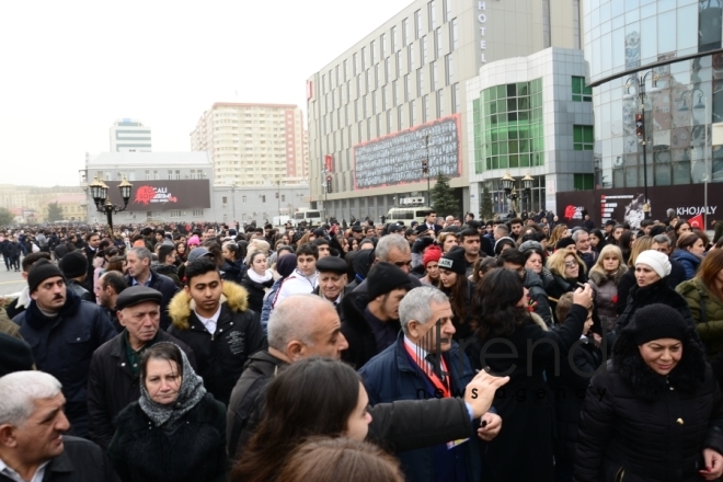 Общественность Азербайджана чтит память жертв Ходжалинского геноцида. Азербайджан Баку 26 февраля 2020
