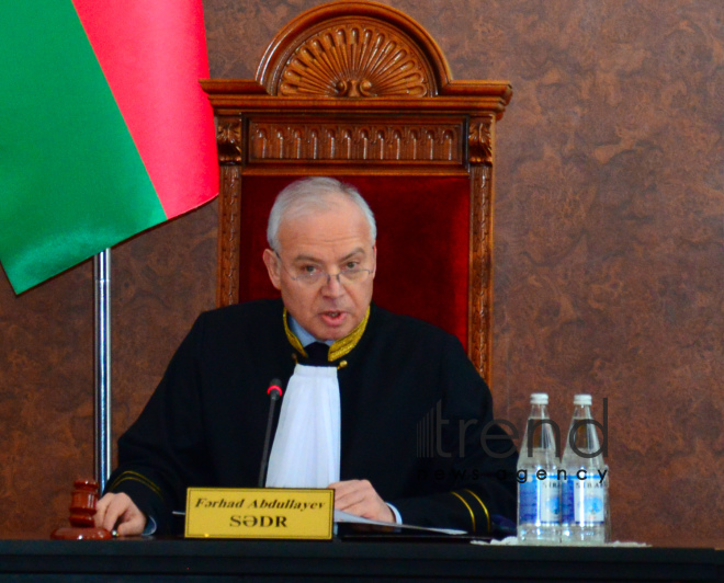 Azerbaijans Constitutional Court approves parliamentary election results. Azerbaijan Baku 5 march 2020