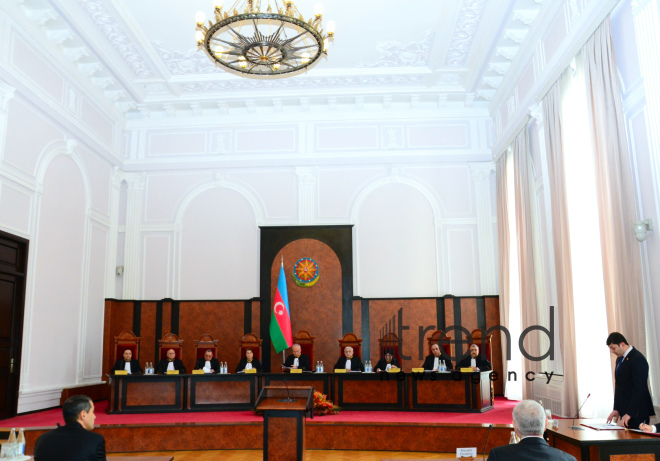 Azerbaijans Constitutional Court approves parliamentary election results. Azerbaijan Baku 5 march 2020