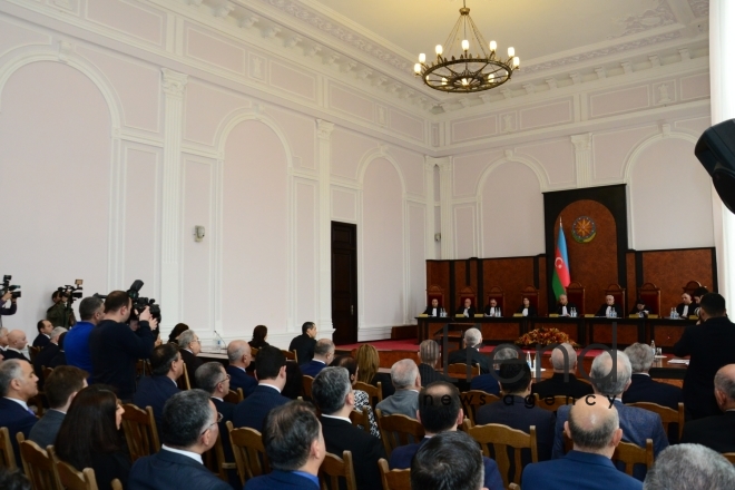 Azerbaijans Constitutional Court approves parliamentary election results. Azerbaijan Baku 5 march 2020