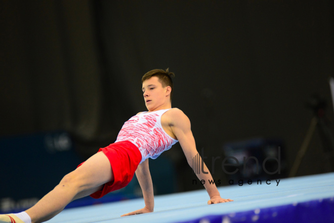 AGF Junior Trophy International Tournament in Mens Artistic Gymnastics kicks off in Baku.Azerbaijan Baku 10 march 2020