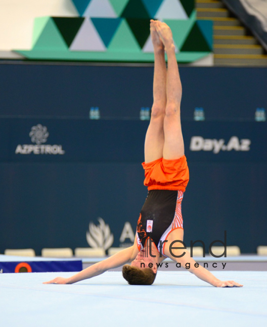 AGF Junior Trophy International Tournament in Mens Artistic Gymnastics kicks off in Baku.Azerbaijan Baku 10 march 2020