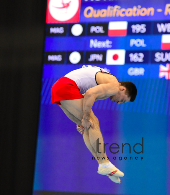 Bakıda idman gimnastikası üzrə Dünya Kubokunun birinci günü start götürüb Azərbaycan Bakı 12  mart 2020