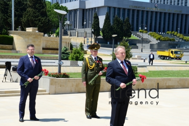 Azerbaijan marks Day of Victory in Great Patriotic War.Azerbaijan Baku may 9 2020