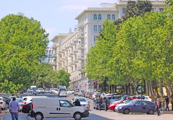 Baku after quarantine easing.Azerbaijan  Baku  may 20   2020