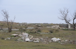 Armenians completely destroy cemetery in Fuzuli district. Fuzuli  Azerbaijan 19 november 2020
