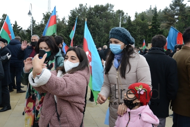 Lachin residents visit Alley of Martyrs in Azerbaijans Baku  Azerbaijan Baku  1 december 2020                                           
