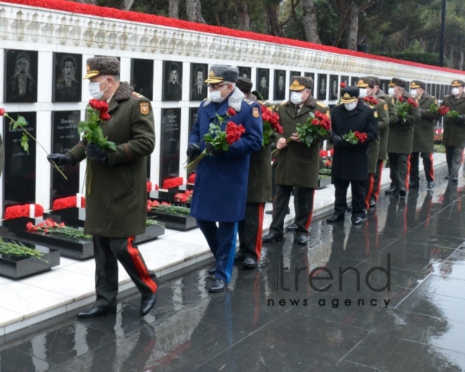 Azerbaijani people honoring memory of 20 January tragedy victims.Azerbaijan Baku Yanuary 20   2021