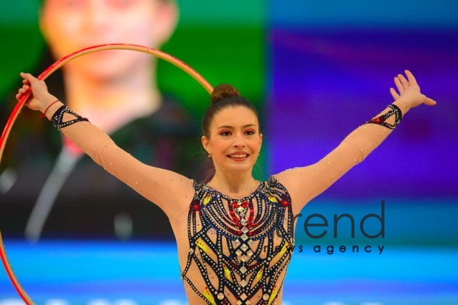 First day of Rhythmic Gymnastics World Cup kicks off in Baku. Azerbaijan Baku  May 7 2021
