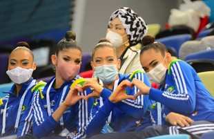 First day of Rhythmic Gymnastics World Cup kicks off in Baku. Azerbaijan Baku  May 7 2021
