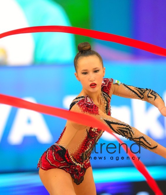 Second day of Rhythmic Gymnastics World Cup kicks off in Baku.Azerbaijan Baku May 8   2021