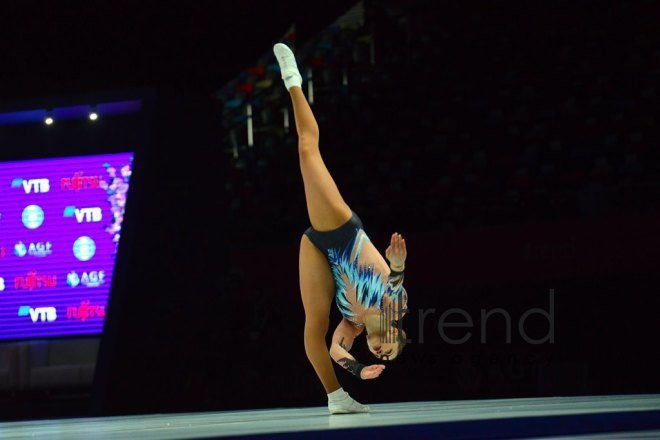 Baku holds opening ceremony of 16th FIG Aerobic Gymnastics World Championships.Azerbaijan Baku May 27 2021