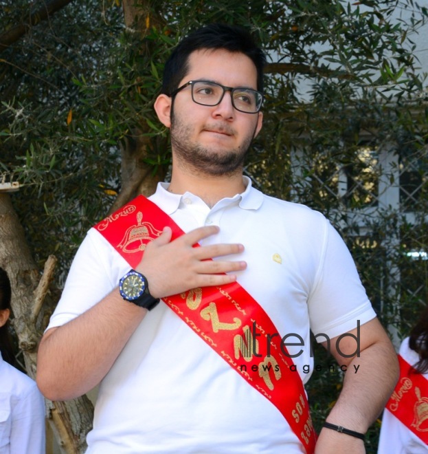 Azerbaijani schools celebrate Day of Farewell Bell. Azerbaijan  Baku  14 June 2021
