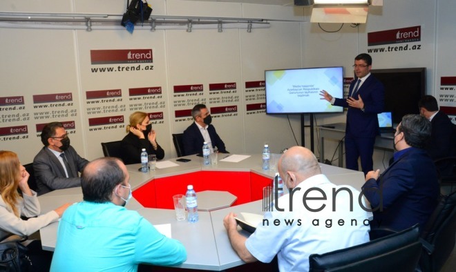 Azerbaijan’s Trend news agency holds discussions on bill "On Media"  Azerbaijan Baku 3 August 2021 
 
 