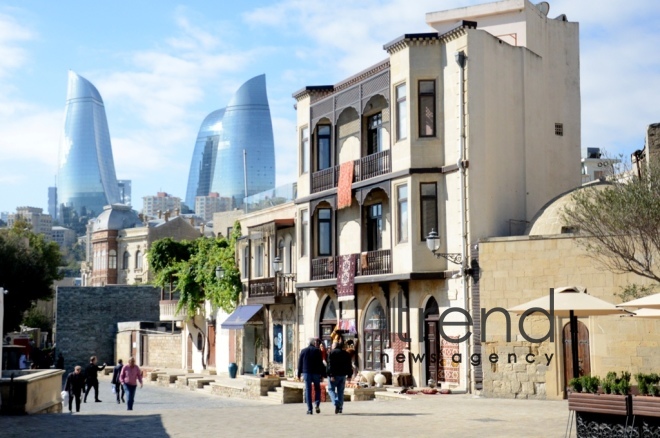 Прогулка по Ичери шехер.Азербайджан  Баку 22 октября 2021