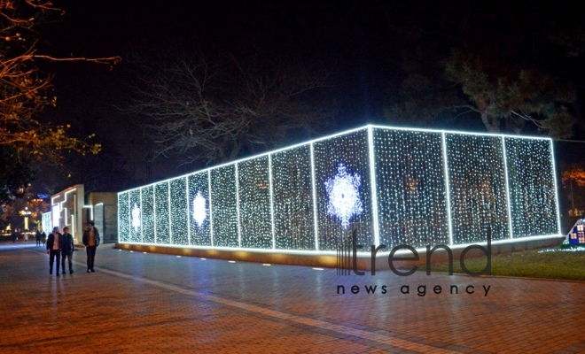Баку в преддверии Нового года Азербайджан Баку 30 декабря 2021

