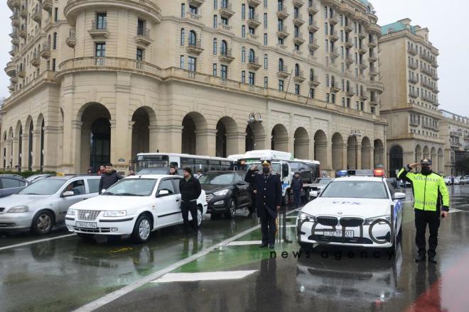 Azerbaijani people honoring memory of 20 January tragedy victims.Azerbaijan Baku Yanuary 20 2022