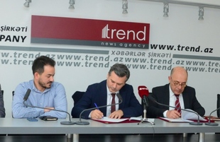 Azerbaijani Trend, Turkish Demiroren News Agency sign memorandum of cooperation  Azerbaijan Baku april 8  2022