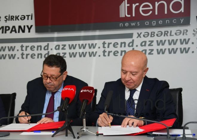 DHA и АМИ Trend запускают новые проекты  подписаны соглашения Азербайджан Баку 3 октября 2022