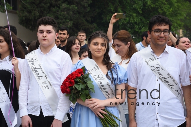 В Азербайджане прозвенел Последний звонок. Азербайджан Баку 14 июня 2023