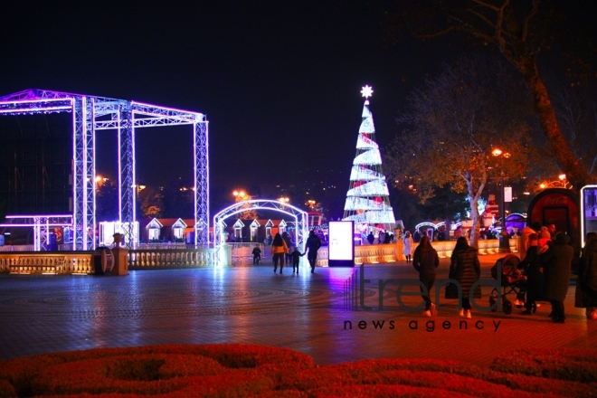 Баку в преддверии Нового года Азербайджан Баку 30 декабря 2022