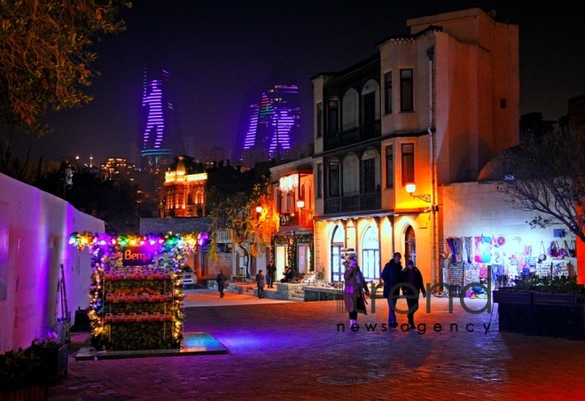 Баку в преддверии Нового года Азербайджан Баку 30 декабря 2022